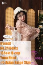 Gynoid No.24R 156cm D-Cup Silicone Sex Doll Yuna Head Deluxe/Basic in Pink Floral Outfit
