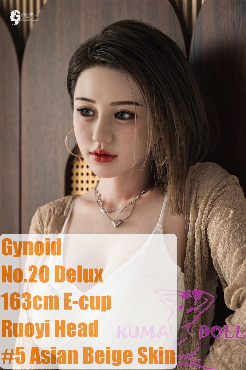 Gynoid  No.20R 163cm E-Cup Silicone Sex Doll Ruoyi Head Deluxe/Basic in White Camisole