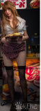 Firefly Diary 153cm A-cup Liuli Close Eyes Version Full Silicone Sex Doll With Body Make-up Wedding Dress