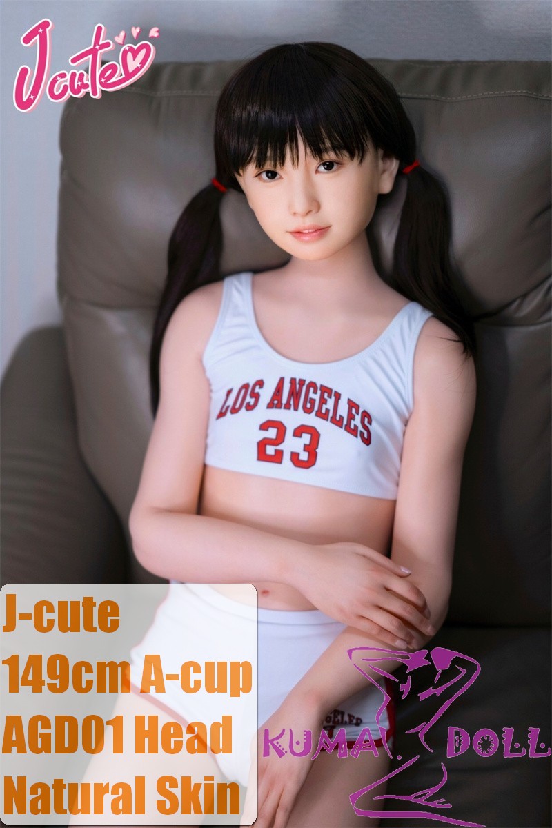 J-cute Doll Full Silicone Love Doll 149cm/4ft9 A-cup with Silicone Head AGD01 in Sports Outfit