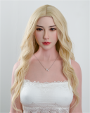FANREAL 111cm F-cup Full Size Lifelike Silicone Sex Torso with Lila Head Real Skin Texture in Green Lace Lingerie