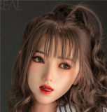 FANREAL 111cm F-cup Full Size Lifelike Silicone Sex Torso with Lila Head Real Skin Texture in Green Lace Lingerie