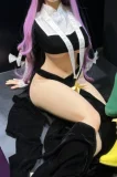 Kiradols 155cm D-cup #KH002-A Himari Head Full Silicone Doll Anime Doll in Black White Polka Dot Dress