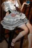 Kiradols 155cm D-cup #KH003-B Tsumugi Head Full Silicone Doll Anime Doll in White Lace Dress
