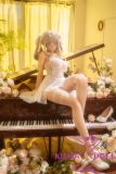 Kiradols 155cm D-cup #KH003-B Tsumugi Head Full Silicone Doll Anime Doll in White Lace Dress