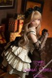 side view standing elegant silicone doll