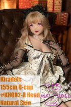 Kiradols 155cm D-cup #KH002-A Himari Head Full Silicone Doll Anime Doll in Black White Polka Dot Dress