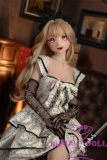 Kiradols 155cm D-cup #KH002-A Himari Head Full Silicone Doll Anime Doll in Black White Polka Dot Dress