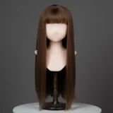 Kiradols 155cm D-cup #KH002-A Himari Head Full Silicone Doll Anime Doll in Black White Polka Dot Dress