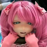 Kiradols 155cm D-cup #KH002-A Himari Head Full Silicone Doll Anime Doll in Black White Polka Dot Dress