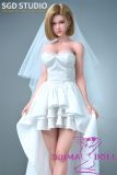 Android 18 wedding dress standing pose