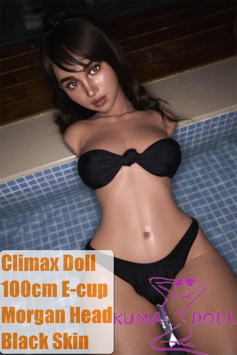 Climax Doll CLM Ultra Light Weight 100cm E-Cup Morgan Head Full Silicone Sex Torso in Black Bikini