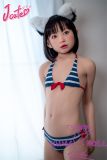 J-cute doll 137cm A-cup AGD32 Head Sex Doll Full Silicone Material in Navy Bikini