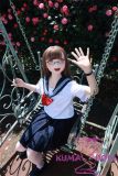 sitting pose garden sunlight anime doll