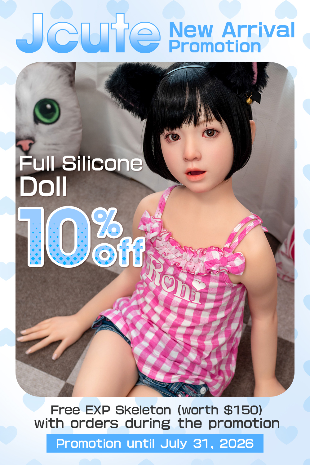 [J-cute Promotion Until July 31, 2026] J-cute Doll New Arrival Promotion Full Silicone Doll Page