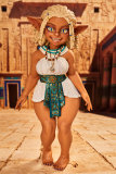 Climax Doll CLM 70cm Kaela Head A-cup Goblin Girl Suntan Skin Anime Doll Full Silicone Sex Doll