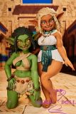 Climax Doll CLM 70cm Kaela Head A-cup Goblin Girl Suntan Skin Anime Doll Full Silicone Sex Doll