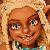 Climax Doll CLM 70cm Kaela Head A-cup Goblin Girl Suntan Skin Anime Doll Full Silicone Sex Doll
