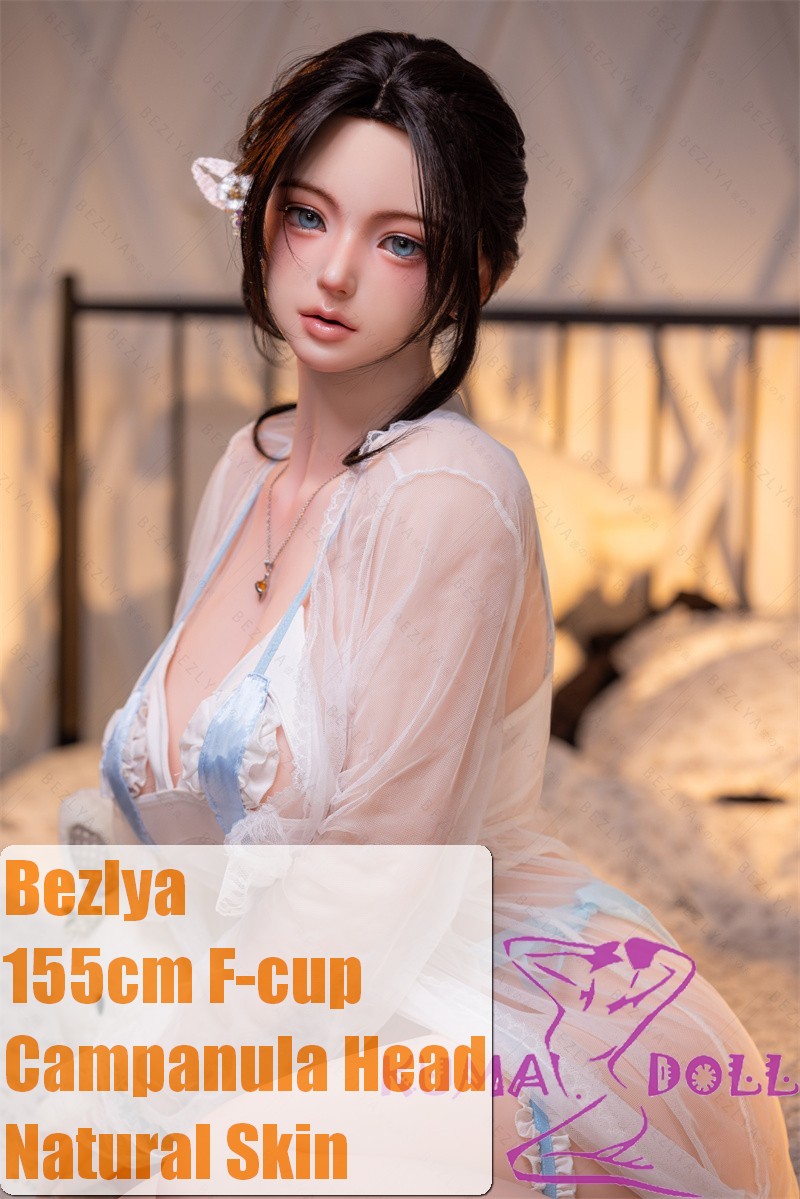 Bezlya (Missdoll) Campanula Head 155cm F-cup Silicone Head+TPE Body Sex Doll 155M 2.0 Version White Blue Outfit