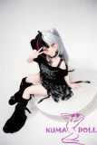 XYGO 145cm A-cup Xiaoan Silicone Head + TPE Body Anime Doll Black Outfit