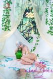 Doll Senior Aquarius Head 175cm G-cup Full Silicone Sex Doll with Body Make-up Zodiac Series White Dress