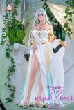 Aquarius doll white dress standing