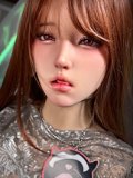 WTDOLL 168cm I-cup S9 Head Full Silicone Love Doll Realistic Skin Texture in White Bodysuit