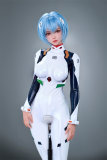 [Only 2 Left] SGD Studio SGG006 Head Ayanami Rei Cosplay Doll 62cm Full Silicone Anime Sex doll with Blue Hair from Neon Genesis Evangelion