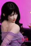 UNEEDOLL 158cm E-cup Aria (胧月) Head Full Silicone Doll Real Skin Texture in Purple Dress