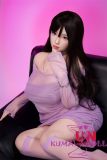 UNEEDOLL 158cm E-cup Aria (胧月) Head Full Silicone Doll Real Skin Texture in Purple Dress