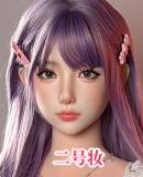 UNEEDOLL 158cm E-cup Aria (胧月) Head Full Silicone Doll Real Skin Texture in Purple Dress