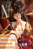 UNEEDOLL 158cm E-Cup Luna Head Full Silicone Doll in Japanese Kimono Front View