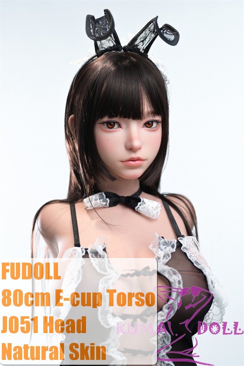 FUDOLL Sex Doll J051 Baitao Head 80cm E-cup Torso Full Silicone Doll in Bunny Outfit