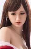 Sanhui Doll 165cm/5ft4 Q-cup Full Silicone Sex Doll with #42 Nina Head in Plaid Shirt