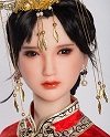 Sanhui Doll 165cm/5ft4 Q-cup Full Silicone Sex Doll with #42 Nina Head in Plaid Shirt