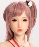 Sanhui Doll 165cm/5ft4 Q-cup Full Silicone Sex Doll with #42 Nina Head in Plaid Shirt