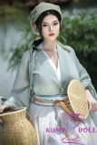 Chinese costume silicone doll standing