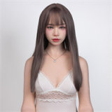 FANREAL 95cm G-Cup Full Size Lifelike Silicone Sex Torso with Della Head in Brown Tank Top
