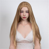 FANREAL 168 cm F-Cup Vanessa Head Full Size Lifelike Silicone Sex Doll Tan Skin Dreadlocks Girl