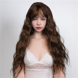 FANREAL 168 cm F-Cup Vanessa Head Full Size Lifelike Silicone Sex Doll Tan Skin Dreadlocks Girl