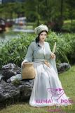 Chinese costume silicone doll sitting