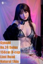 Gynoid No.24R 156cm D-Cup Silicone Sex Doll Limi Head Deluxe/Basic in Black Fur Coat