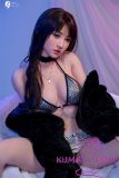 Realistic Asian silicone doll portrait