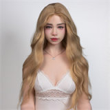 FANREAL 109cm F-cup Full Size Lifelike Silicone Sex Torso with Lila Head in Green Lace Lingerie