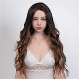FANREAL 109cm F-cup Full Size Lifelike Silicone Sex Torso with Lila Head in Green Lace Lingerie