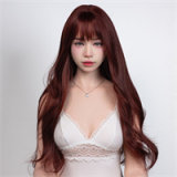FANREAL 109cm F-cup Full Size Lifelike Silicone Sex Torso with Lila Head in Green Lace Lingerie