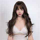 FANREAL 109cm F-cup Full Size Lifelike Silicone Sex Torso with Lila Head in Green Lace Lingerie