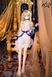 MOZU DOLL 150cm C-cup Alyn Head PVC Head with TPE Body in White Dress