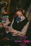 Sitting silicone doll portrait