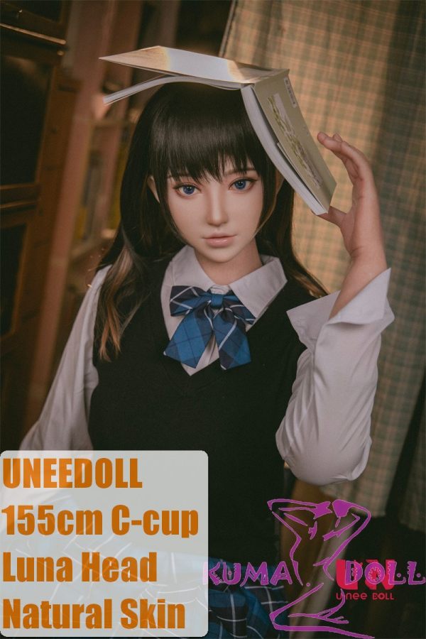 UNEEDOLL 155cm C-cup Luna (星野) Head Full Silicone Doll Real Skin Texture in School Uniform